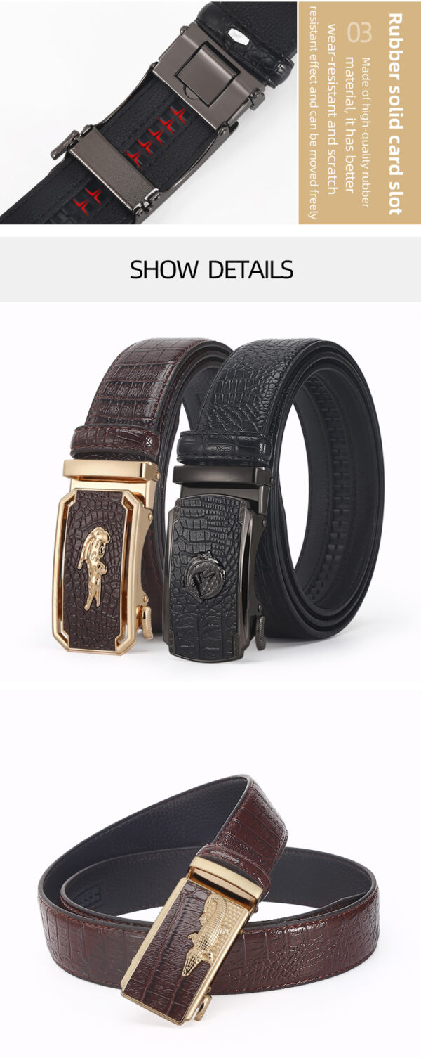 CINTURON DE CUERO LACOSTE 120 cm. Hombre - Image 3