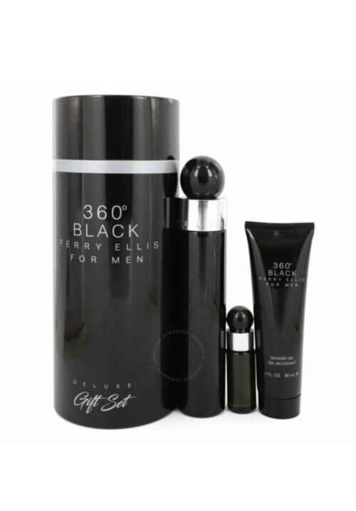 PERRY ELLIS 360 BLACK SET 3 Piezas EDT 100 ml. Hombre