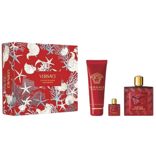 VERSACE EROS FLAME SET 3 Pzs. EDP 100 ml. Hombre