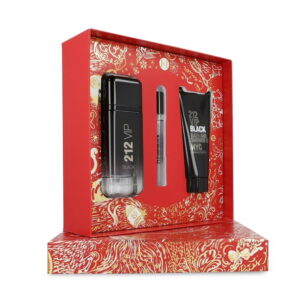 CAROLINA HERRERA 212 VIP BLACK 3 PZS EDP 100 ml. Hombre