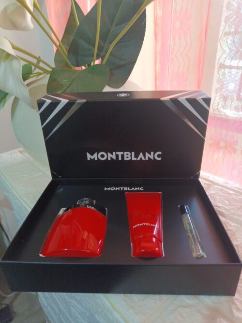 MONTBLANC LEGEND RED SET 3 PZS EDP 100 ml. Hombres