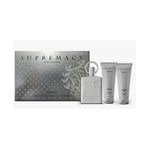 AFNAN SUPREMACY SILVER MEN SET 3 PC EDP. Hombre